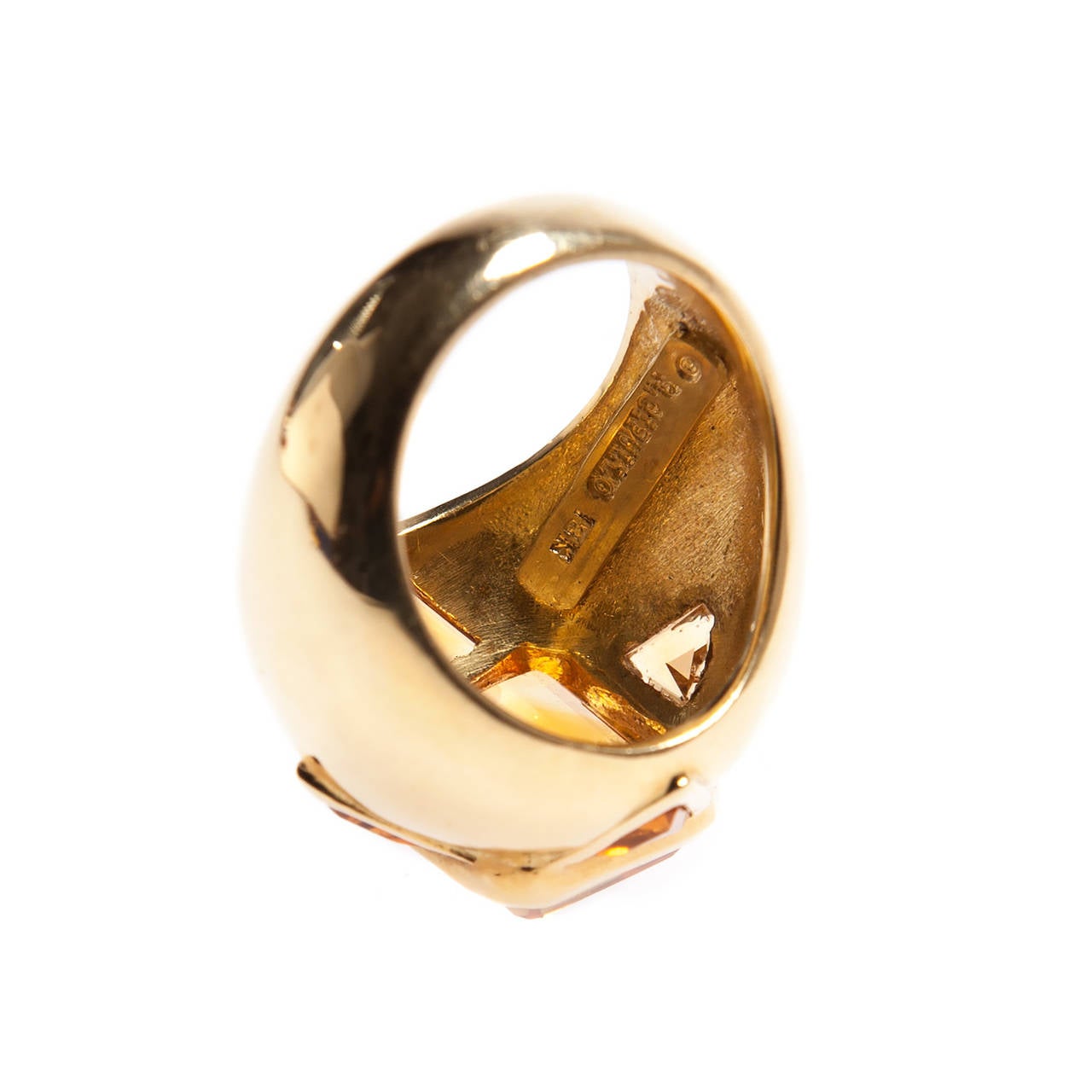 Renato Cipullo 6.10ct Citrine Ring In New Condition For Sale In New York, NY