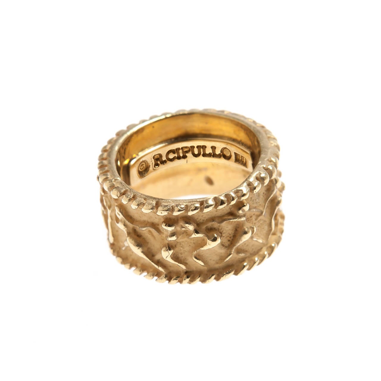 Contemporary Renato Cipullo Gold Ring For Sale