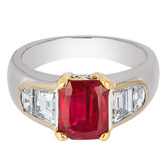 2 carat Ruby and Diamond Ring