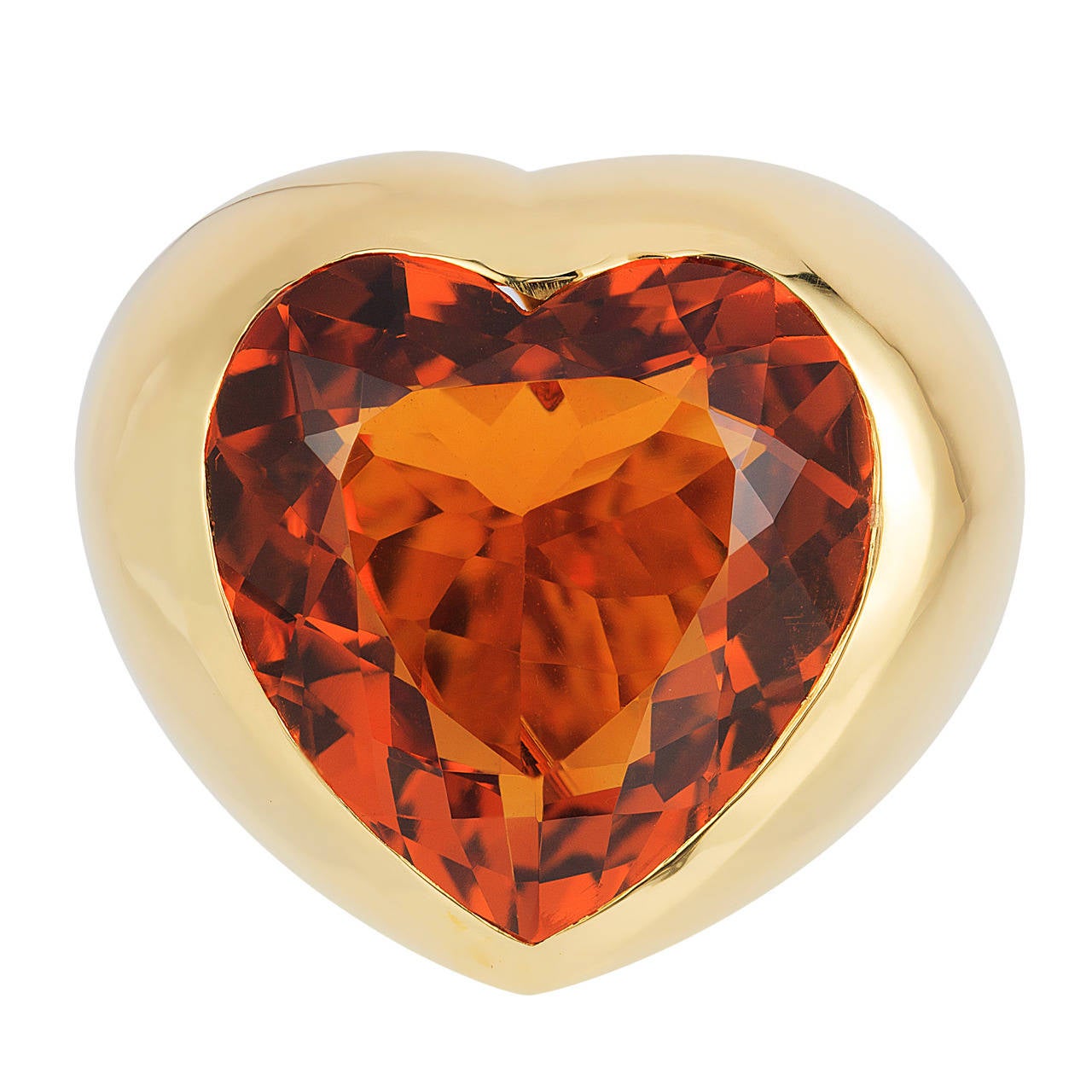 Magnificent Citrine Gold Ring For Sale at 1stDibs
