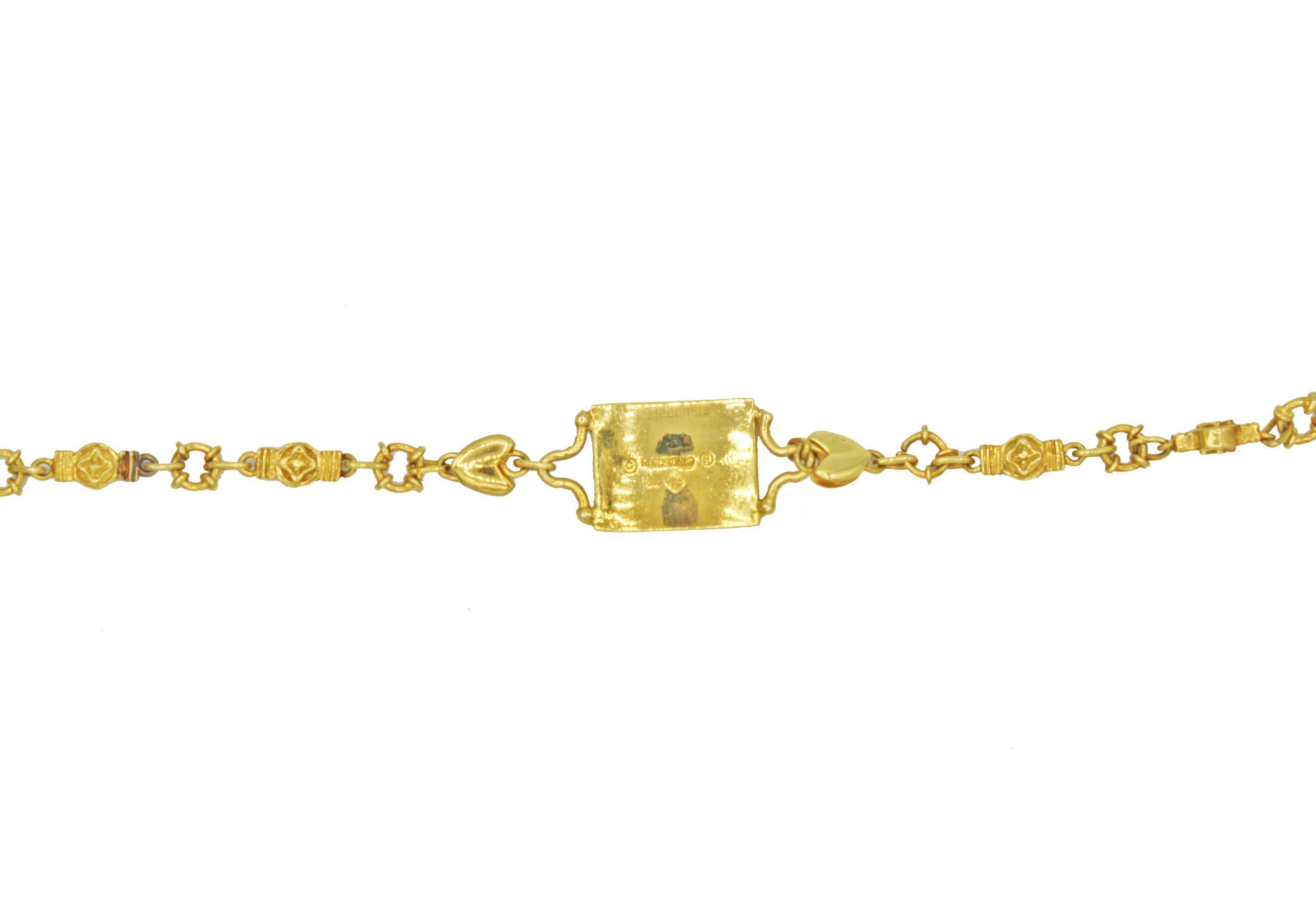 Romantica Enamel Bracelet In New Condition For Sale In New York, NY