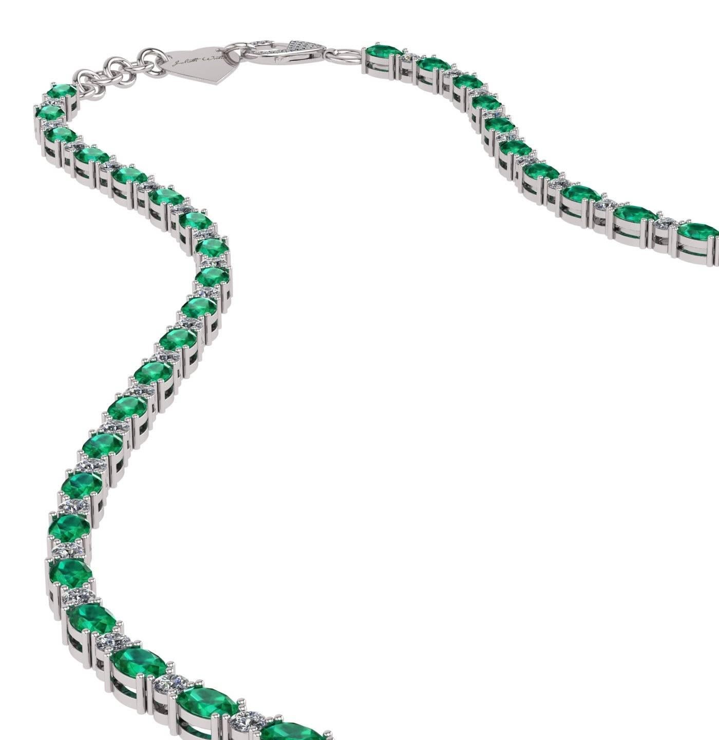 emerald tennis chain