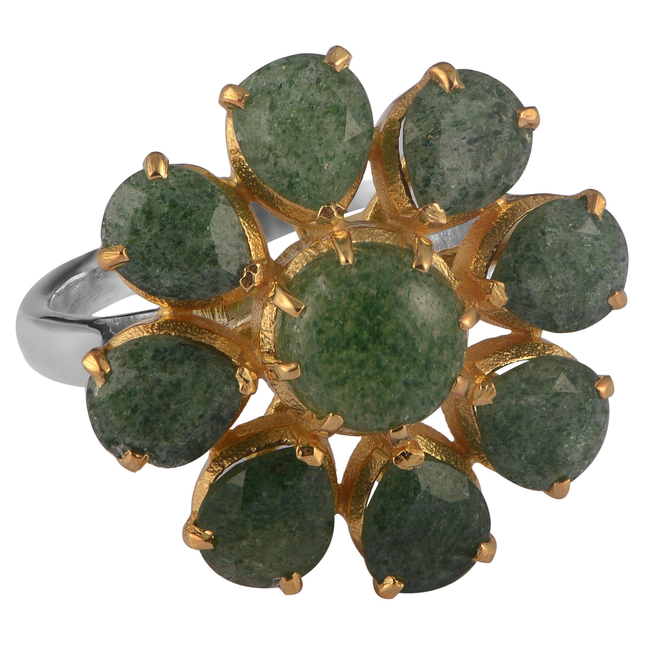 Onyx Goldplatte Ring