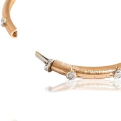 Diamond Rose Gold Bracelet Bangle by Opera, Italian Attitude