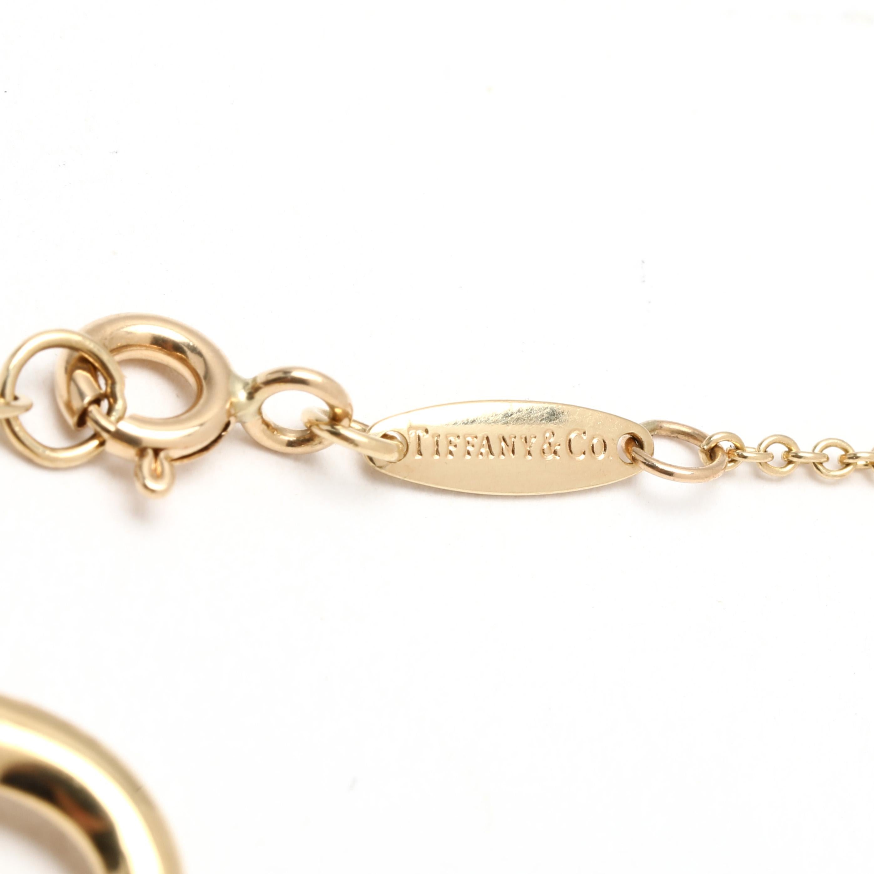da uomo o donna Collana con catena a cuore con diamanti Elsa Peretti for Tiffany & Co. in vendita