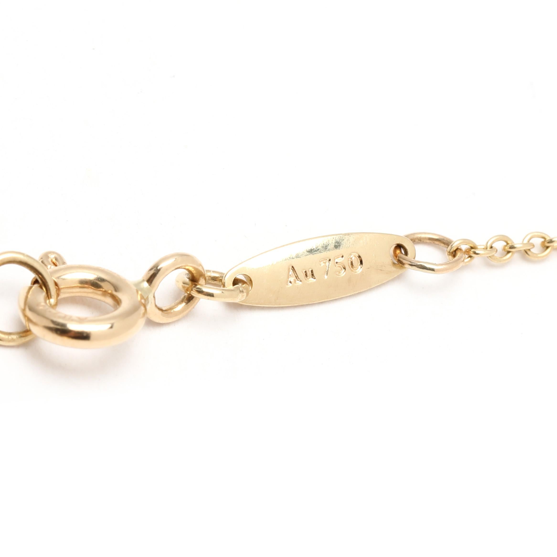 Collana con catena a cuore con diamanti Elsa Peretti for Tiffany & Co. in vendita 1