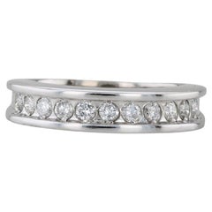 0.33ctw Diamond Wedding Band 14k White Gold Size 7 Anniversary Ring