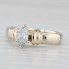 0.35ctw Marquise Diamond Solitaire Ring 14k Yellow Gold