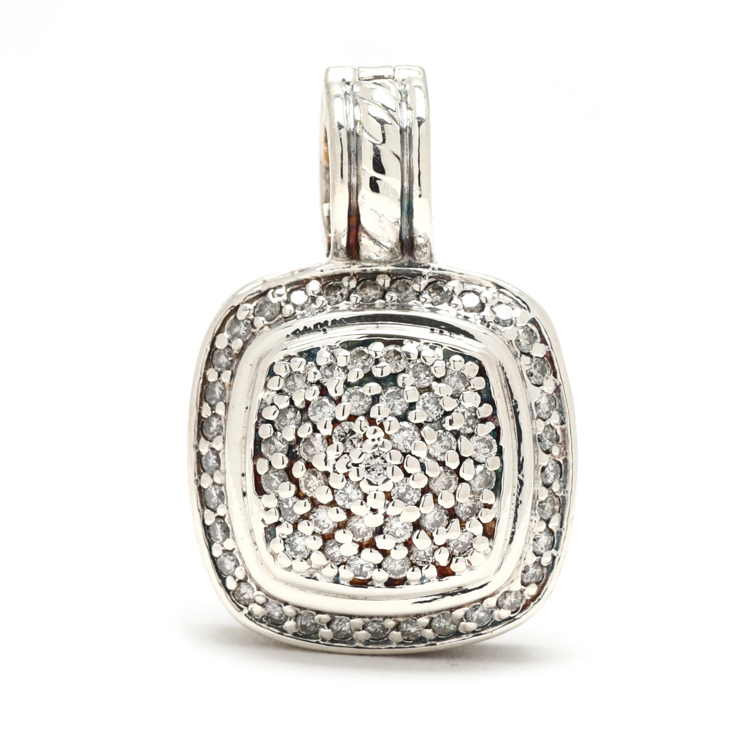 David Yurman Ciondolo a grappolo con diamanti da 0,50 ct, Argento, Collection'S in vendita