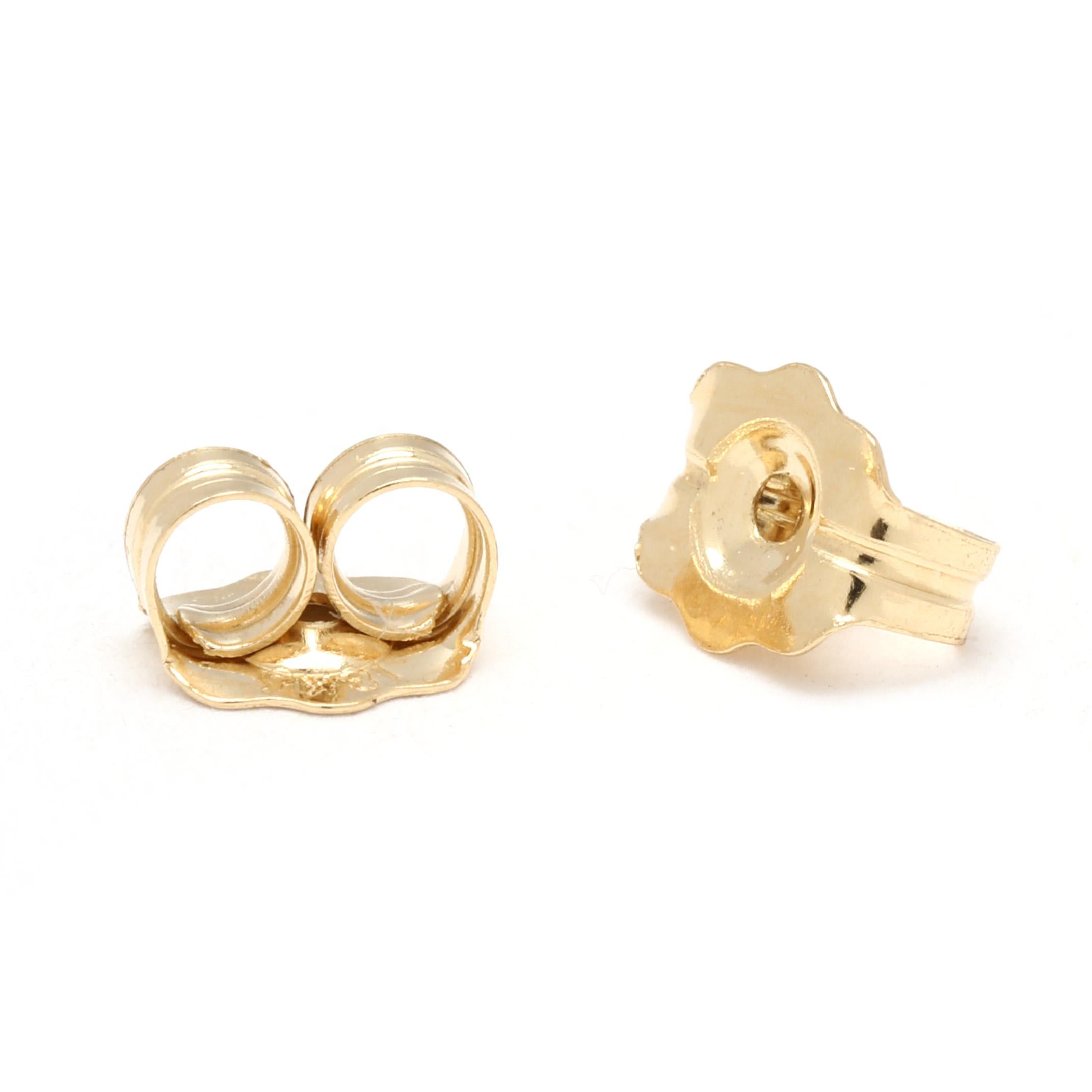 Orecchini con perle gemelle Mikimoto, oro giallo 18 carati, lunghezza 0,75 pollici In condizioni buone in vendita a McLeansville, NC