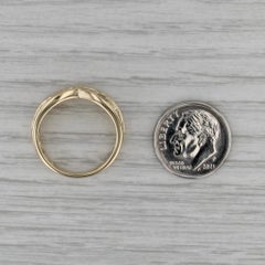 0.80ctw Diamond X Crossover Ring 14k Yellow Gold Size 7 Wedding Anniversary