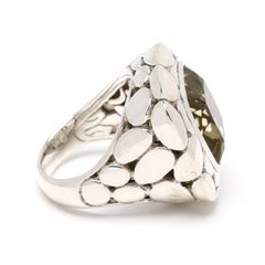 JH Kali Collection Citrine Statement Ring, Sterling Silver, Ring Size 7