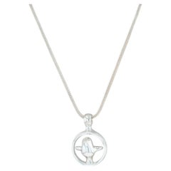 Vladimir Peter Bird Pendant Necklace Sterling Silver 26" Wheat Chain WLADIS