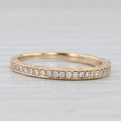 Neil Lane 0.55ctw Diamond Wedding Band 14k Gold Ring Ornate Pattern w/ Box