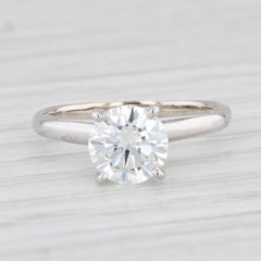 Forevermark 1,30 ct VVS1 runder Solitär-Diamant-Verlobungsring aus 14-karätigem Weißgold