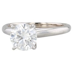 Forevermark 1,30 ct VVS1 runder Solitär-Diamant-Verlobungsring aus 14-karätigem Weißgold