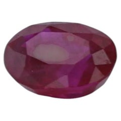 1.12ct Loose Ruby GIA Oval Brilliant Pigeon's Blood Red Solitaire Gemstone