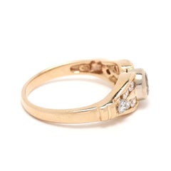 0.70ctw Diamond Bezel Ring, 14k Yellow Gold, Ring Size 5.5
