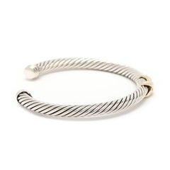 David Yurman Cable Flex X Bracelet, Sterling Silver & 14k Yellow Gold