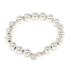 Braccialetto con perline Tiffany & Co, argento sterling, lunghezza 7,75 pollici