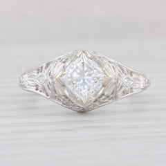 New Beverley K 1.02ctw Diamond Filigree Engagement Ring 14k White Gold Size 6.75