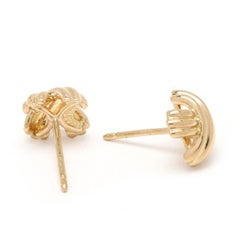 Tiffany & Co Signature X Stud Earrings, 18k Yellow Gold, Length 8.4 mm