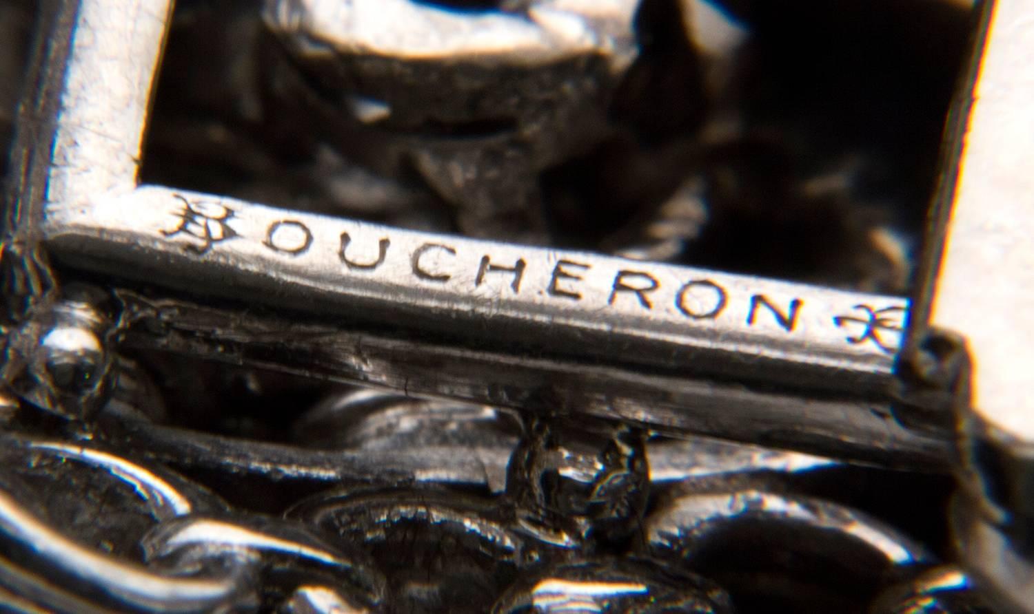 Boucheron Paris Platinum Diamond Bracelet In Excellent Condition For Sale In Rome, IT