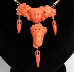 Coral and Gold Necklace, Italy, 20th Century