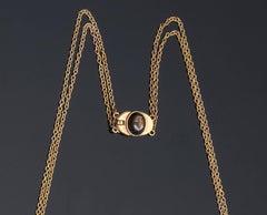 Italian Micro Mosaic and Gold Necklace, Italy, 19th Century