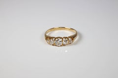 Antique Diamond Ladies Eternity Ring 0.59 Carat