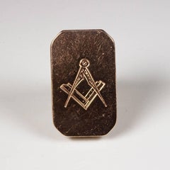 9 Carat Gold Masonic Freemasons Fob Seal