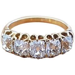Antique Diamond Ladies Eternity Ring 1.82 Carat