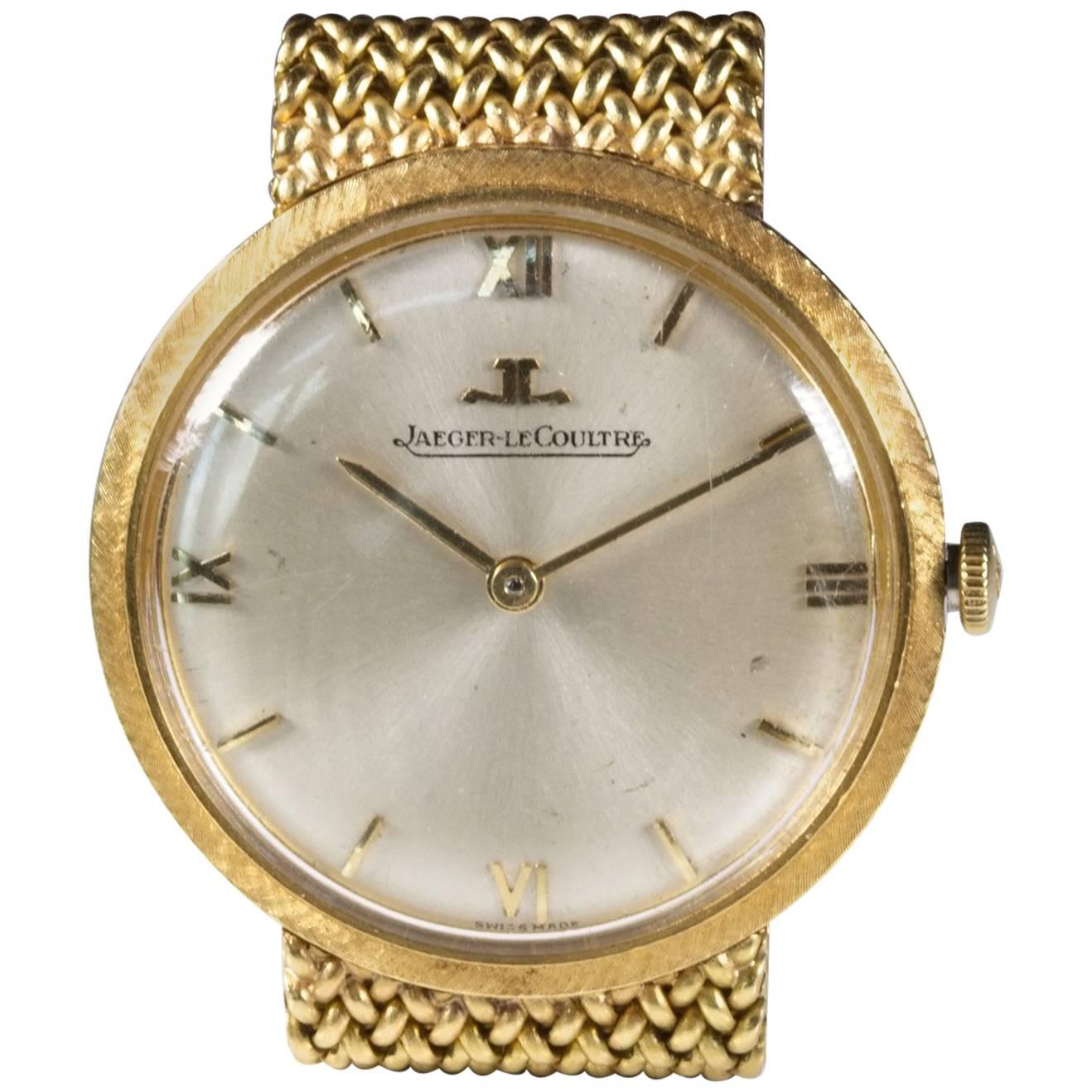 Jaeger-LeCoultre Yellow Gold Wristwatch For Sale