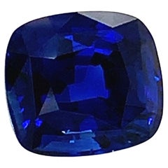 5.77 Carat Royal Blue Sapphire Cushion, Unset Loose Gemstone, GIA Certified