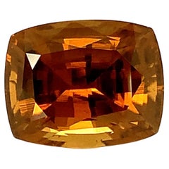 16.93 Carat Orange Zircon Cushion, Unset Loose Gemstone
