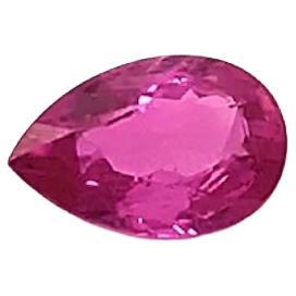 5.57 Carat Pear Shaped Pink Sapphire, Unset Loose Gemstone, GIA Certified 