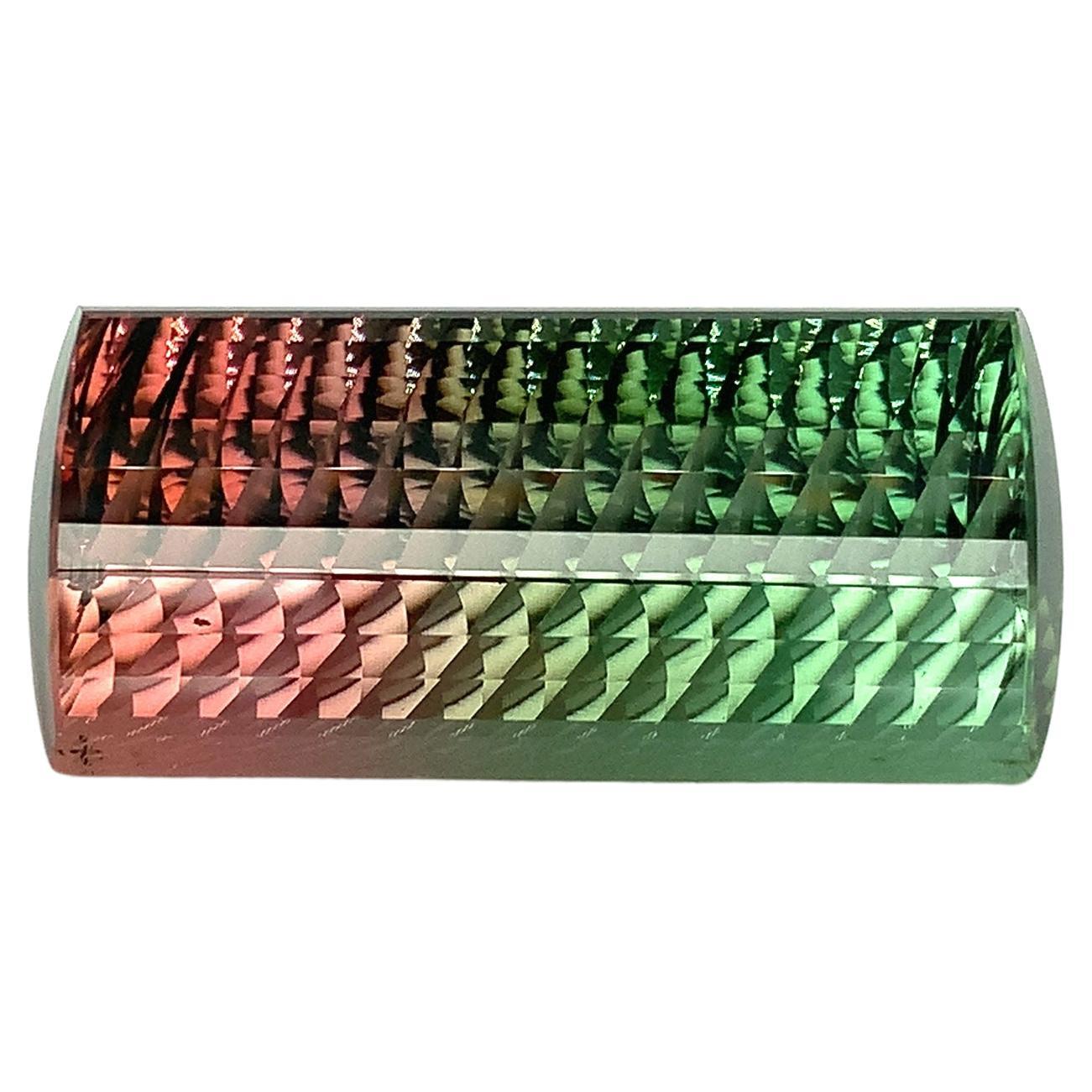 Gema suelta de turmalina sandía bicolor talla de diseño de 91,81 quilates en venta
