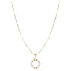 Collier "Cercle" en or jaune et perles d'eau douce
