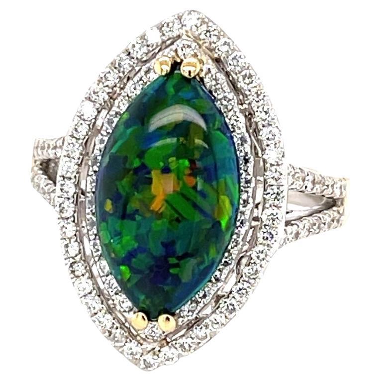 Black Opal Rings