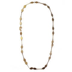 Retro 1970 Pierre Cardin Gold Necklace