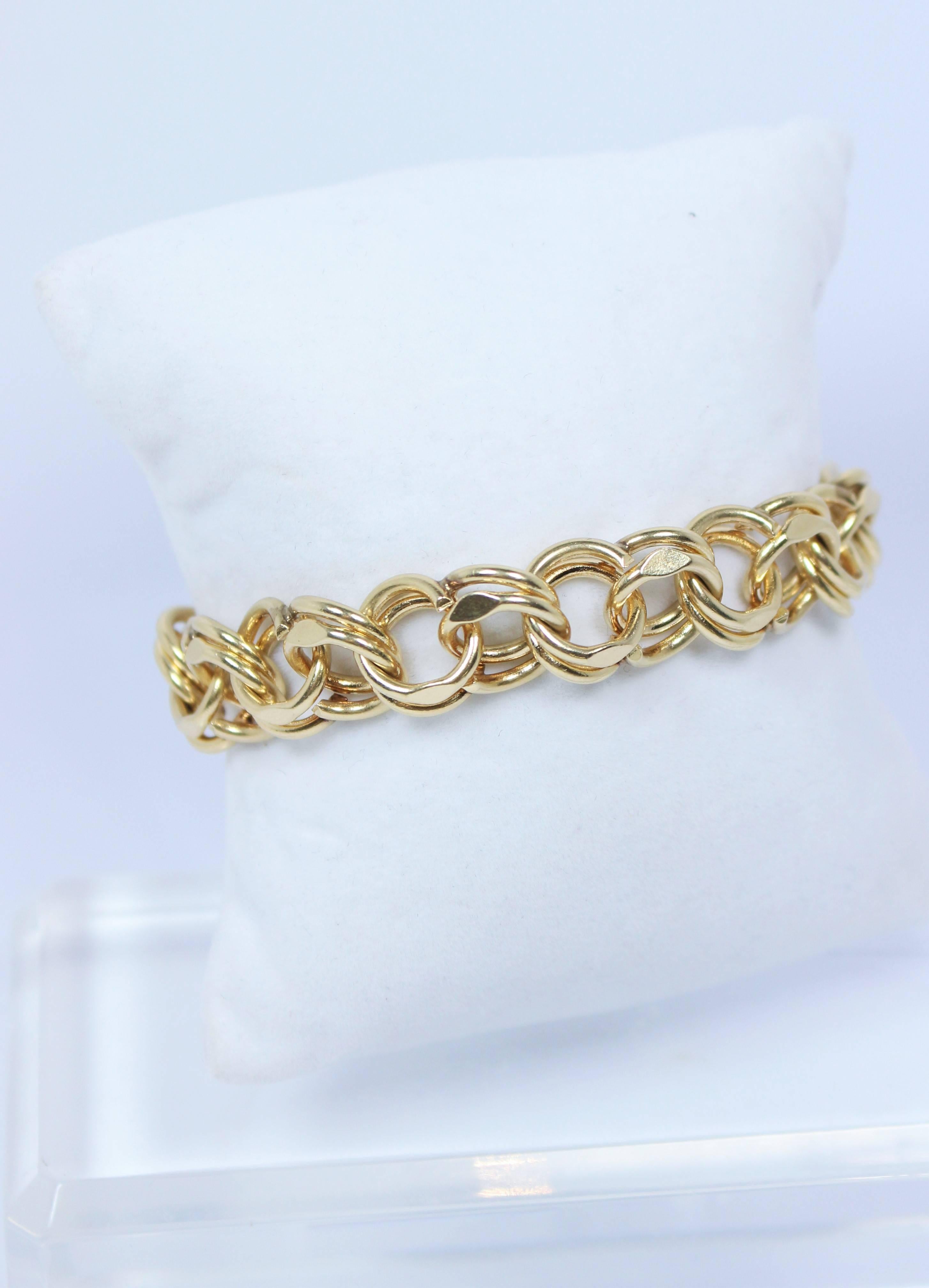 Women's Gold Chain Link Bracelet