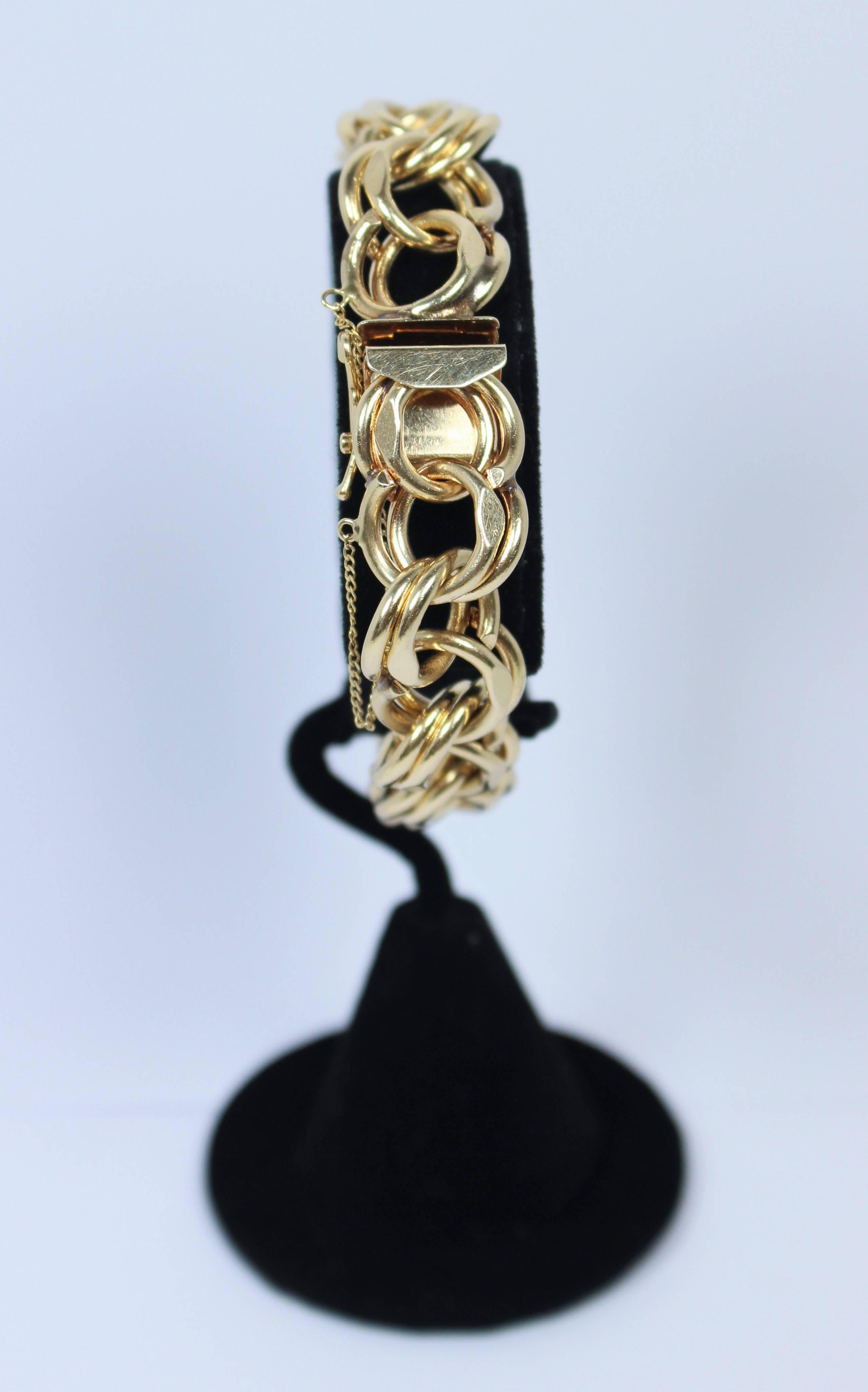 Gold Chain Link Bracelet 3