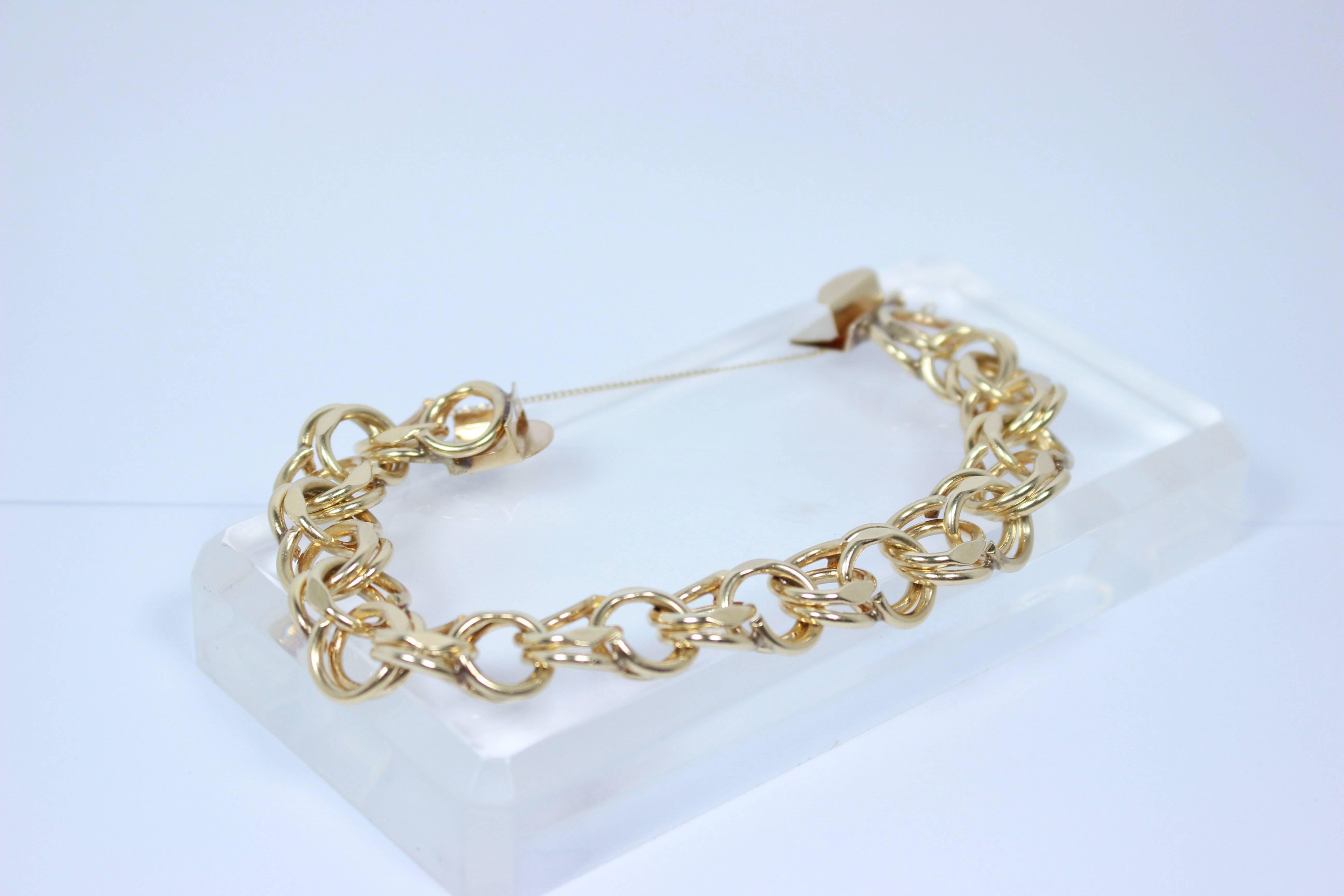 Gold Chain Link Bracelet 5