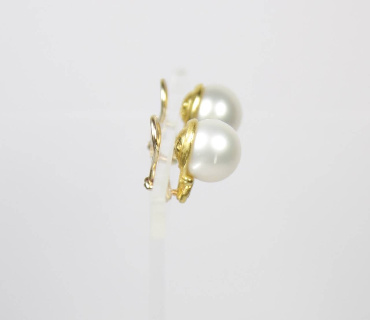 Denise Roberge Pearl Gold Ear Clips 3