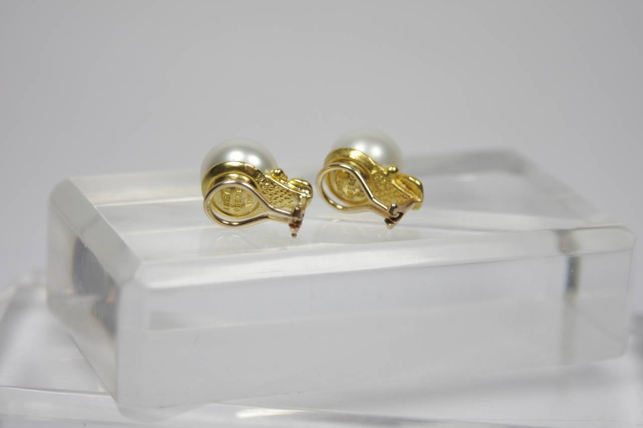 Denise Roberge Pearl Gold Ear Clips 6