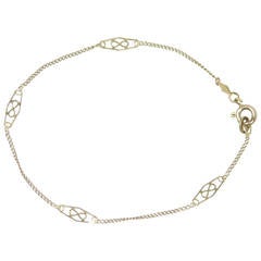 Vintage Dainty Gold Chain Bracelet