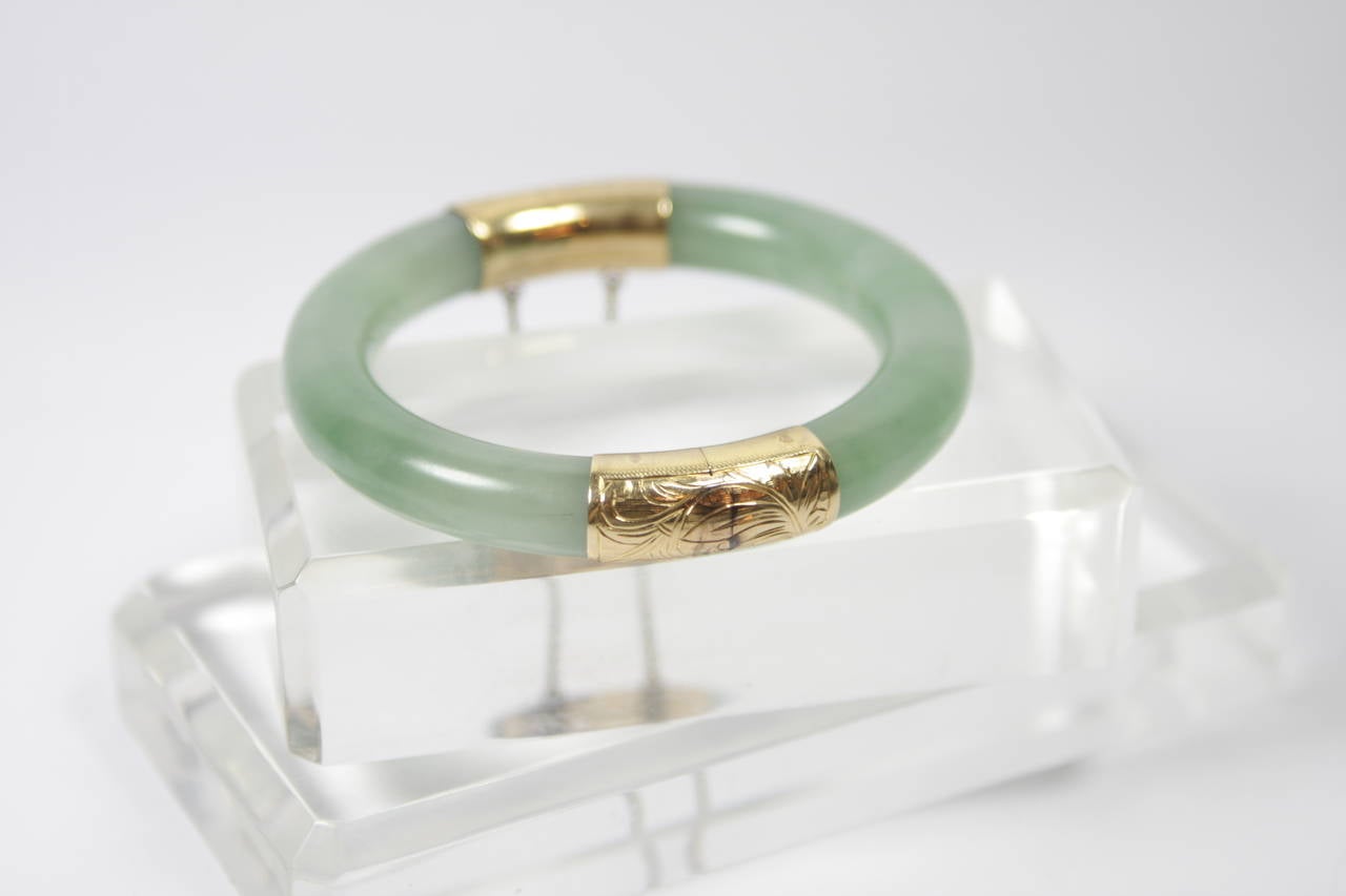 jade bangle with clasp