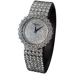 Chopard Lady's White Gold and Diamond Bracelet Watch