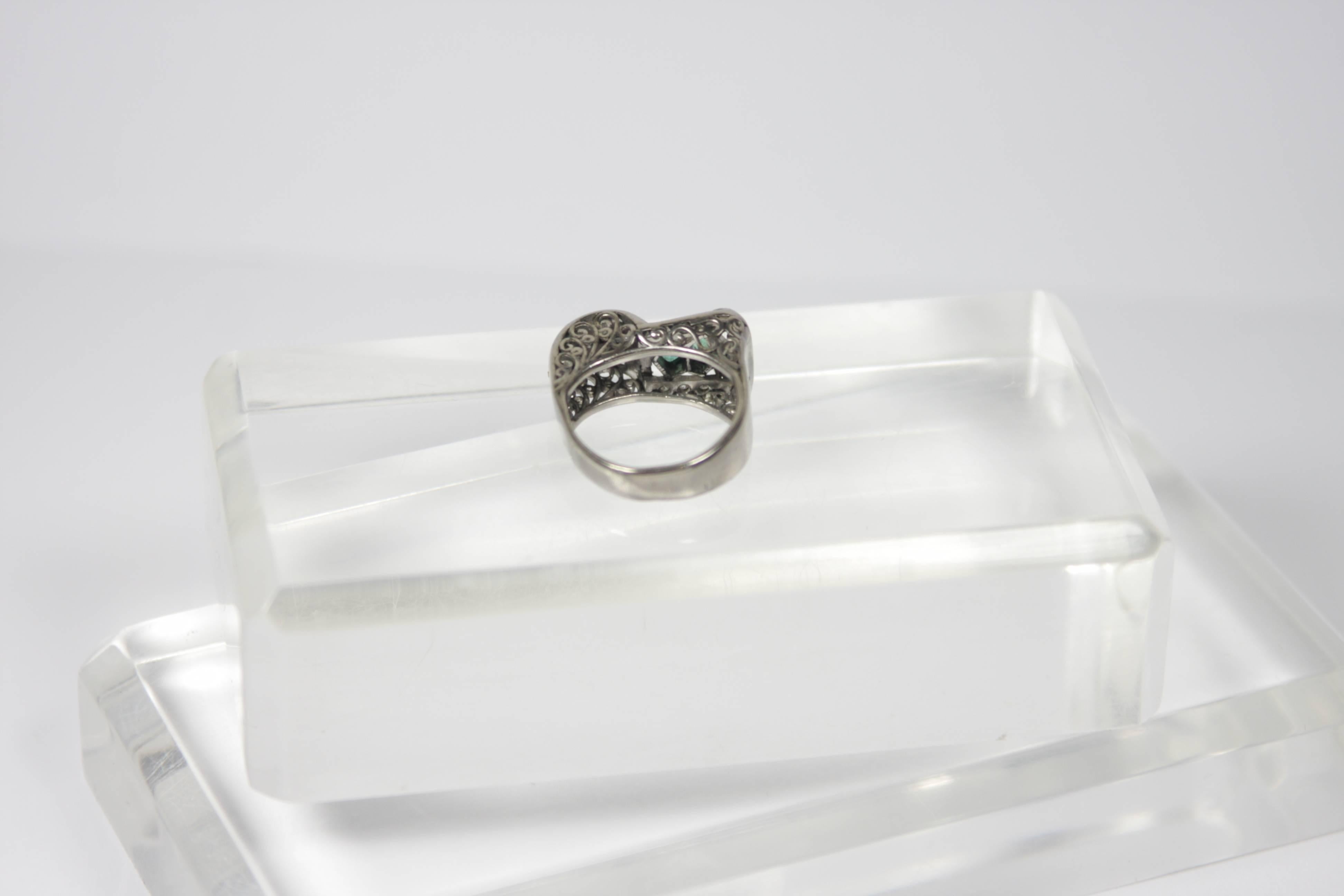Emerald Diamond Gold Ring 3