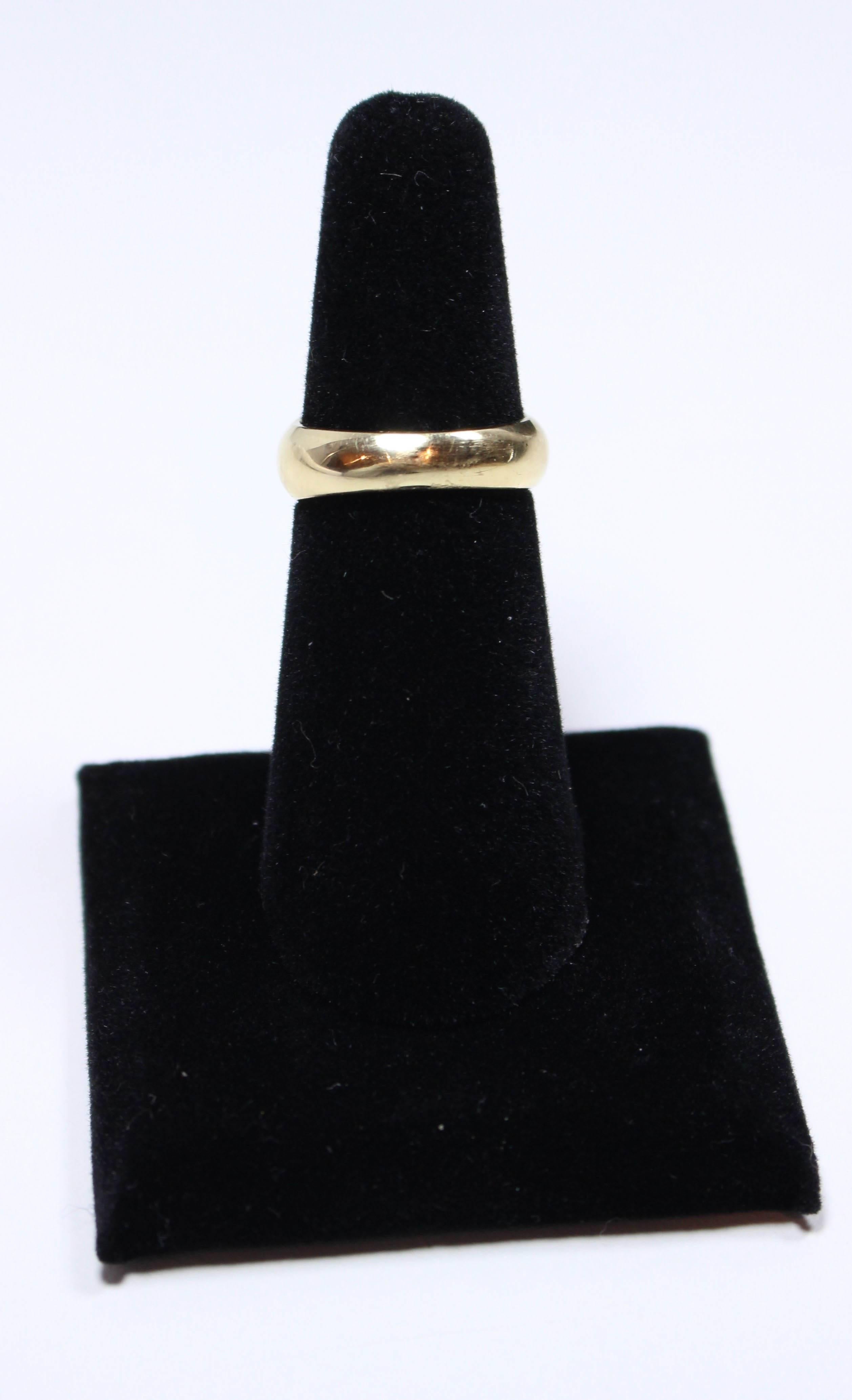 Two Color Gold Ring with Bezel and Pave Set Diamonds For Sale 1